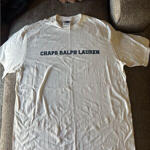 Chaps Cream Short Sleeve Tee